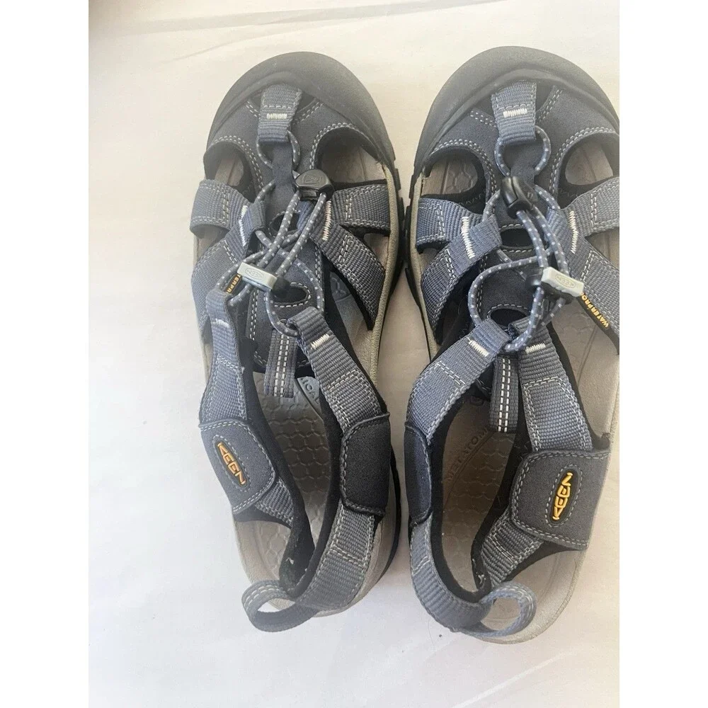 KEEN Women’s Venice H2 Hiking Sandals, Blue/Gray, Size 8.5 39 Waterproof Comfort